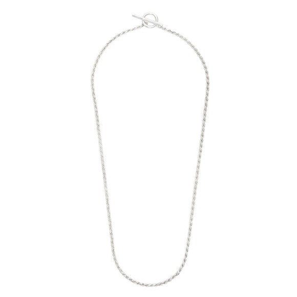 925 ITALY SOLID Sterling Silver Toggle Clasp Chain, T Bar Necklace Rope Chain - Picture 5 of 5